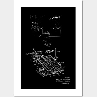 Driving Arrangements for Sewing Machine Vintage Patent Hand Drawing Posters and Art